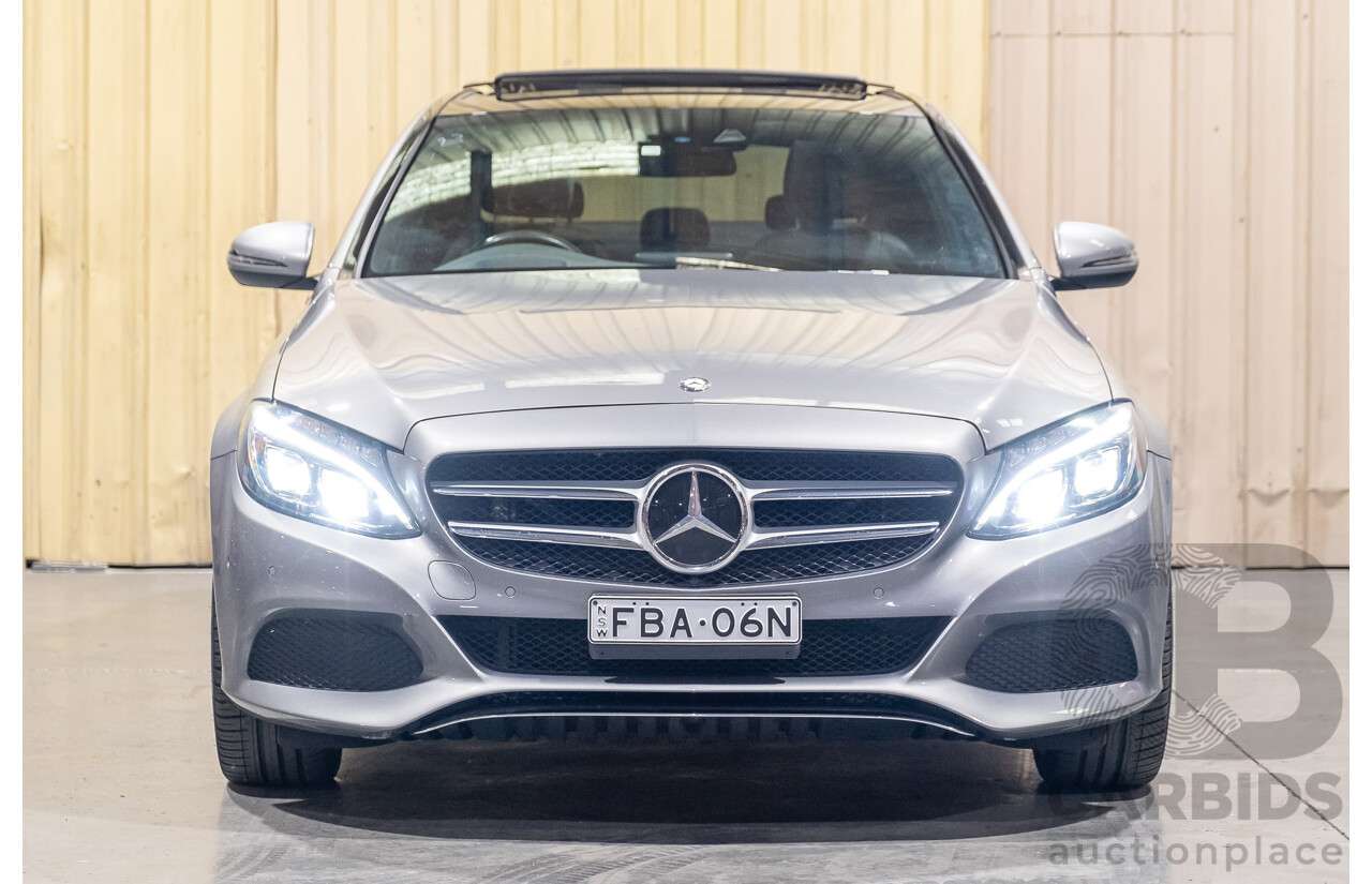 9/2015 Mercedes-Benz C250d W205 MY16 4d Sedan Palladium Silver Metallic Turbo Diesel 2.1L