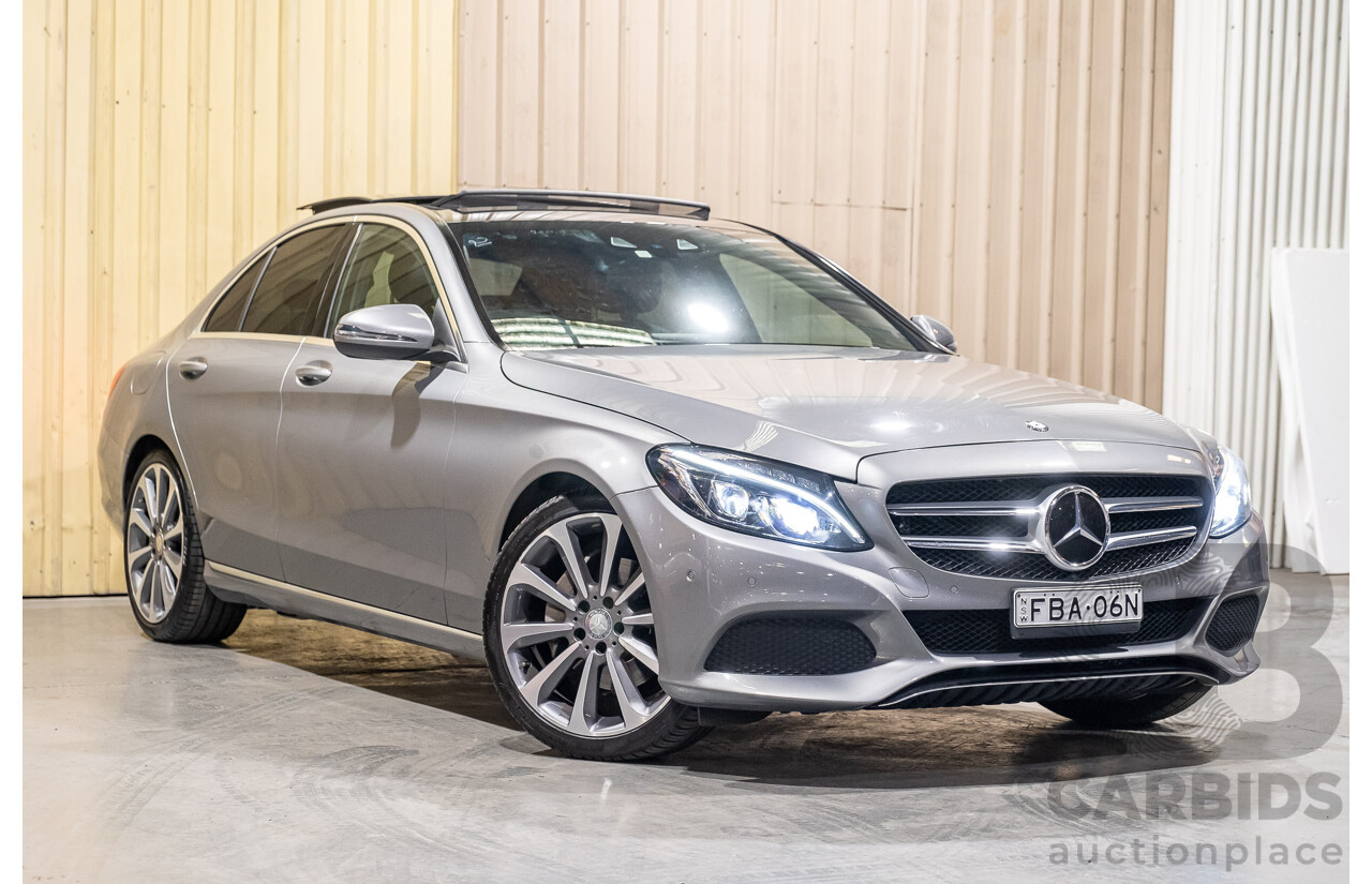 9/2015 Mercedes-Benz C250d W205 MY16 4d Sedan Palladium Silver Metallic Turbo Diesel 2.1L