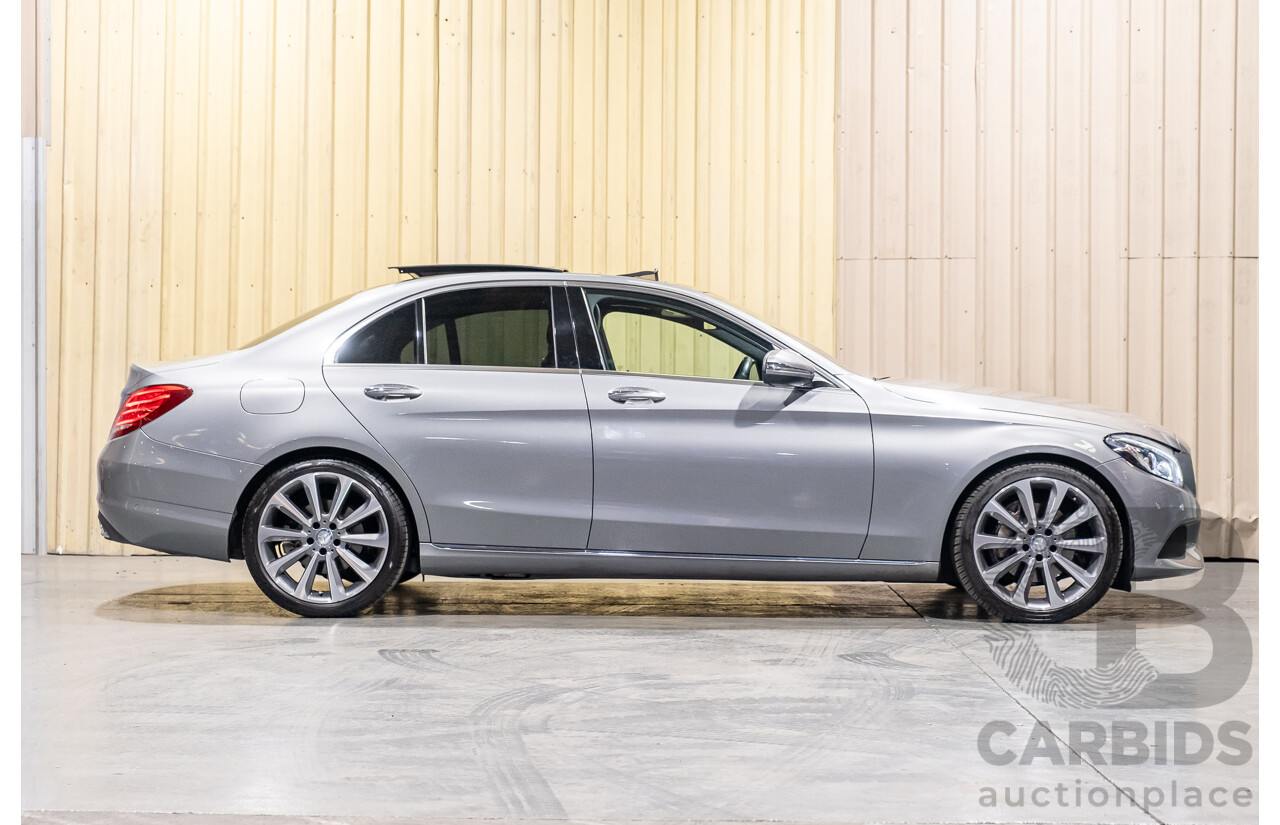 9/2015 Mercedes-Benz C250d W205 MY16 4d Sedan Palladium Silver Metallic Turbo Diesel 2.1L