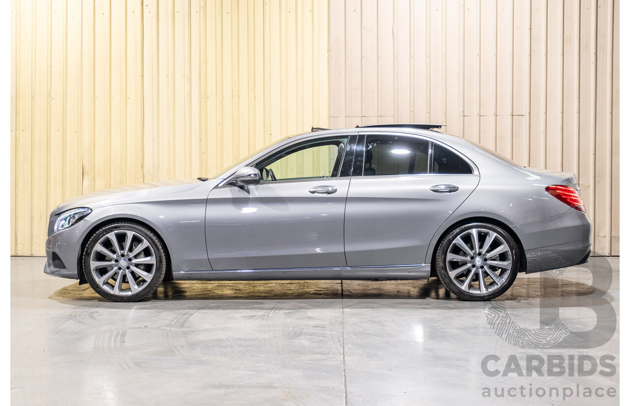 9/2015 Mercedes-Benz C250d W205 MY16 4d Sedan Palladium Silver Metallic Turbo Diesel 2.1L