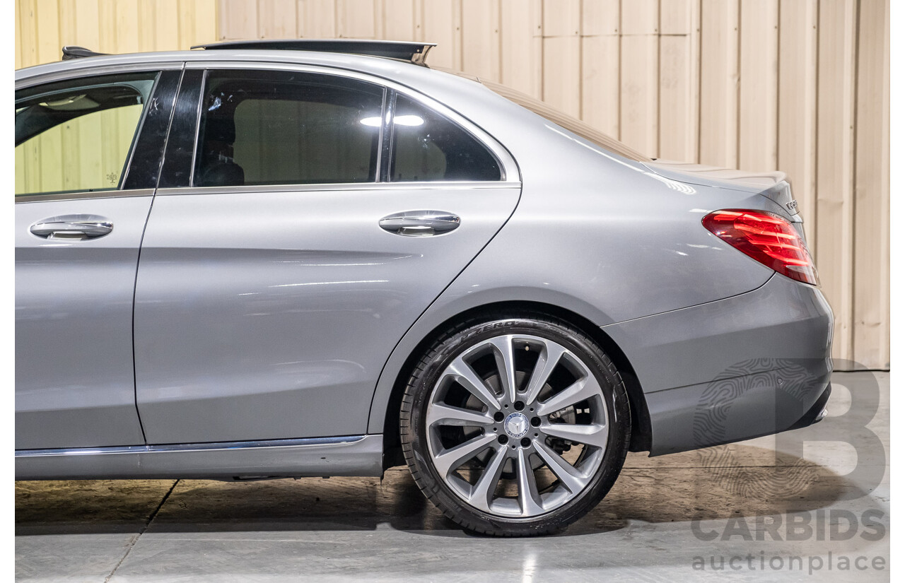 9/2015 Mercedes-Benz C250d W205 MY16 4d Sedan Palladium Silver Metallic Turbo Diesel 2.1L