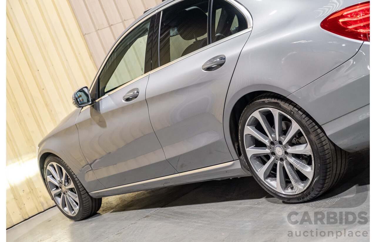 9/2015 Mercedes-Benz C250d W205 MY16 4d Sedan Palladium Silver Metallic Turbo Diesel 2.1L