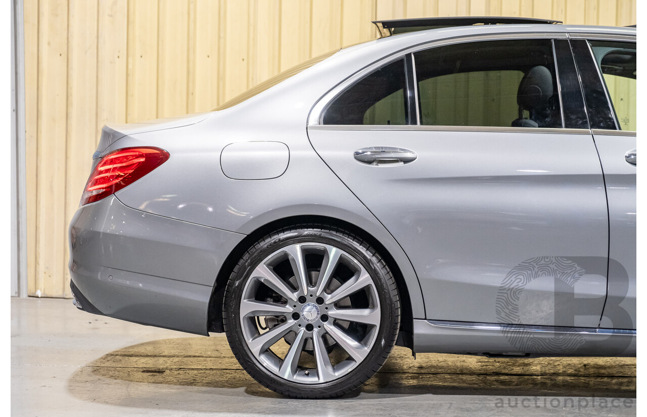 9/2015 Mercedes-Benz C250d W205 MY16 4d Sedan Palladium Silver Metallic Turbo Diesel 2.1L