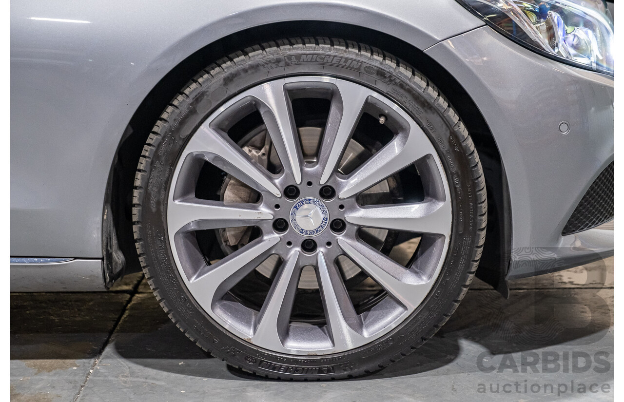 9/2015 Mercedes-Benz C250d W205 MY16 4d Sedan Palladium Silver Metallic Turbo Diesel 2.1L