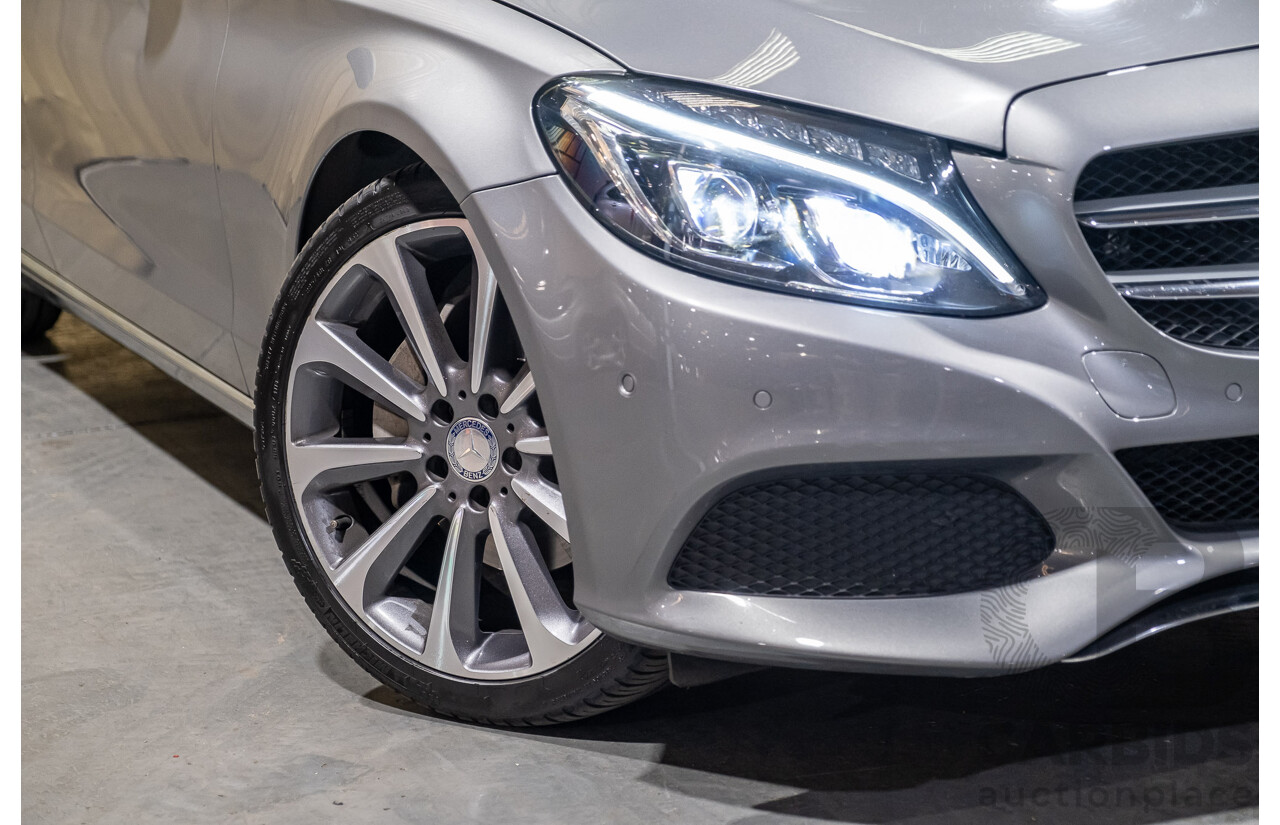 9/2015 Mercedes-Benz C250d W205 MY16 4d Sedan Palladium Silver Metallic Turbo Diesel 2.1L