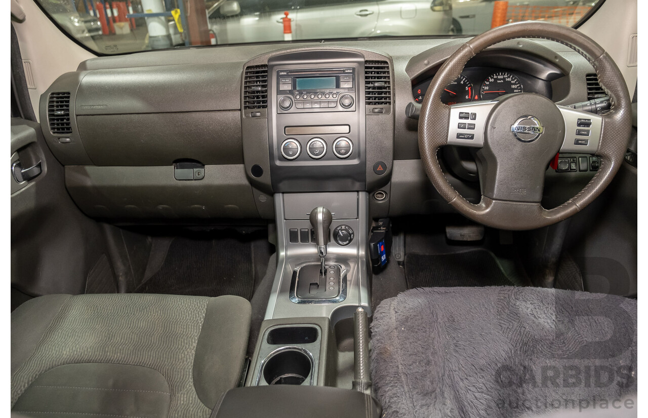 3/2012 Nissan Navara ST-X (4x4) D40 MY12 Dual Cab P/Up White Turbo Diesel V6 3.0L