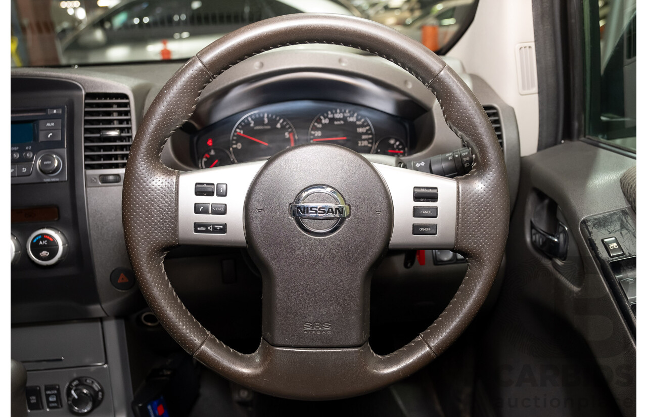 3/2012 Nissan Navara ST-X (4x4) D40 MY12 Dual Cab P/Up White Turbo Diesel V6 3.0L