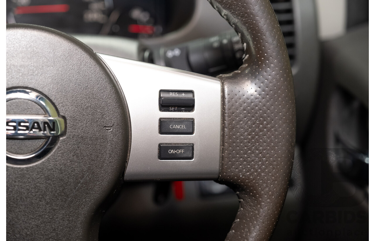 3/2012 Nissan Navara ST-X (4x4) D40 MY12 Dual Cab P/Up White Turbo Diesel V6 3.0L