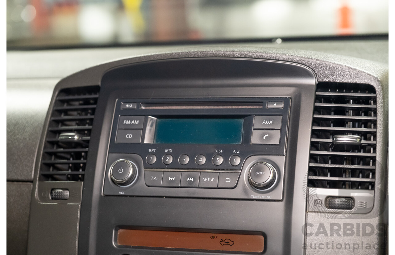 3/2012 Nissan Navara ST-X (4x4) D40 MY12 Dual Cab P/Up White Turbo Diesel V6 3.0L