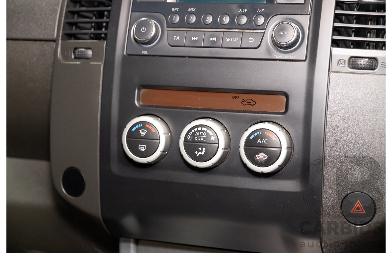 3/2012 Nissan Navara ST-X (4x4) D40 MY12 Dual Cab P/Up White Turbo Diesel V6 3.0L