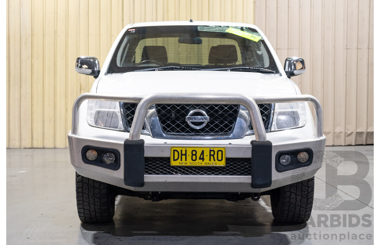3/2012 Nissan Navara ST-X (4x4) D40 MY12 Dual Cab P/Up White Turbo Diesel V6 3.0L