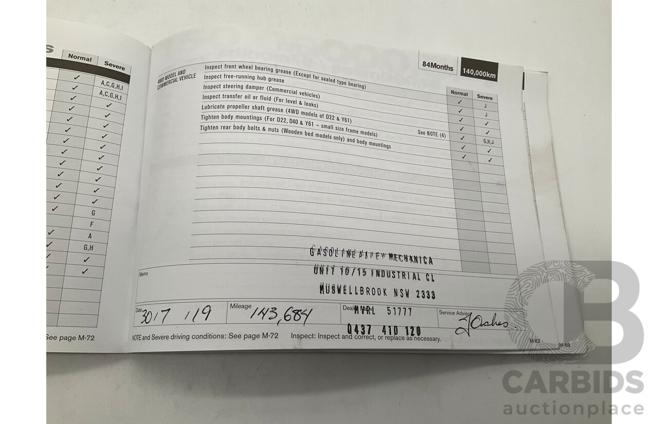 3/2012 Nissan Navara ST-X (4x4) D40 MY12 Dual Cab P/Up White Turbo Diesel V6 3.0L