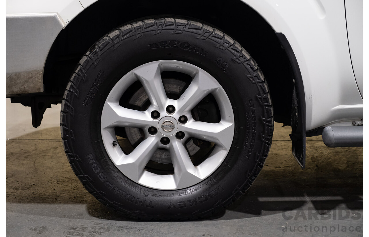 3/2012 Nissan Navara ST-X (4x4) D40 MY12 Dual Cab P/Up White Turbo Diesel V6 3.0L