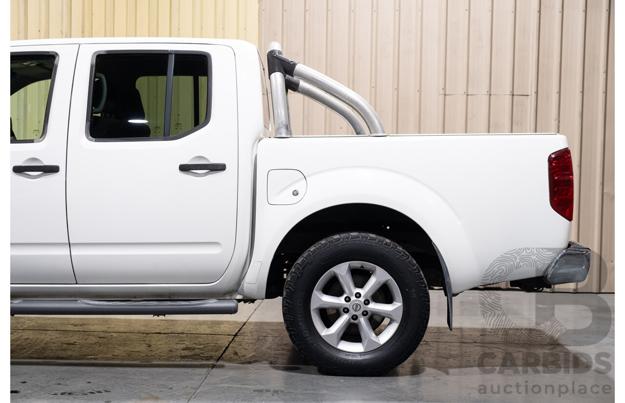 3/2012 Nissan Navara ST-X (4x4) D40 MY12 Dual Cab P/Up White Turbo Diesel V6 3.0L