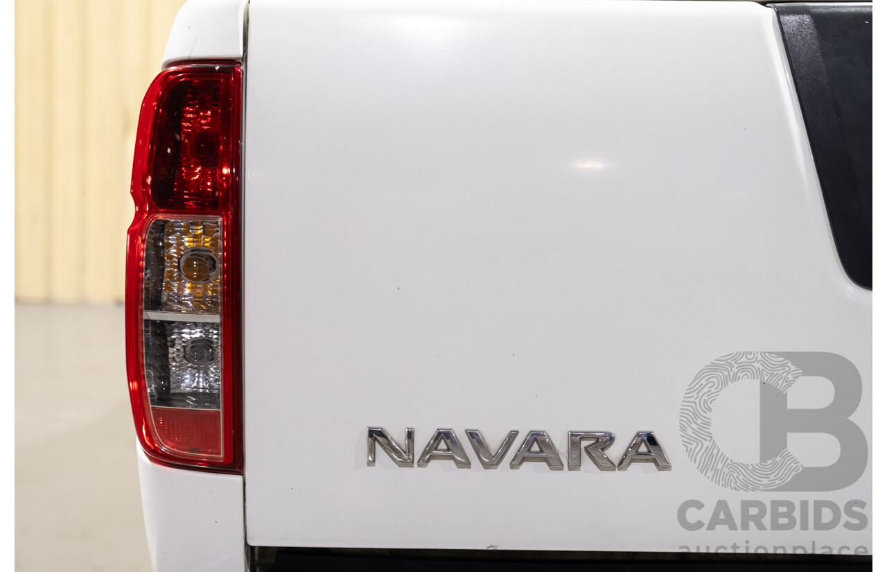 3/2012 Nissan Navara ST-X (4x4) D40 MY12 Dual Cab P/Up White Turbo Diesel V6 3.0L