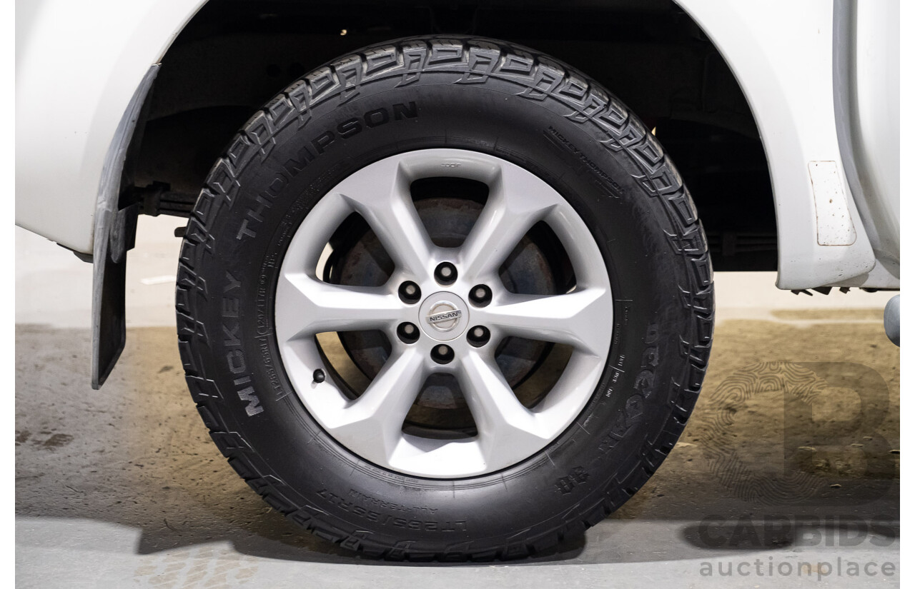 3/2012 Nissan Navara ST-X (4x4) D40 MY12 Dual Cab P/Up White Turbo Diesel V6 3.0L