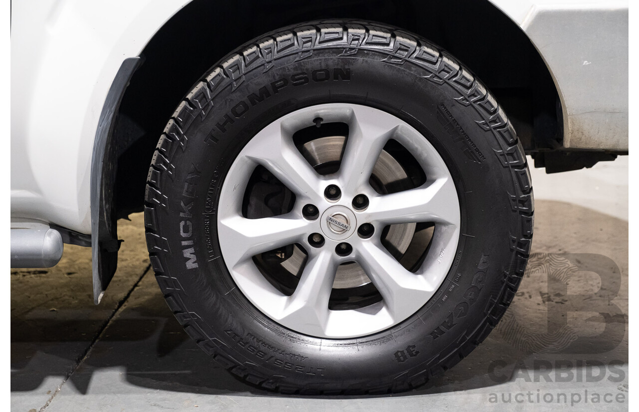 3/2012 Nissan Navara ST-X (4x4) D40 MY12 Dual Cab P/Up White Turbo Diesel V6 3.0L