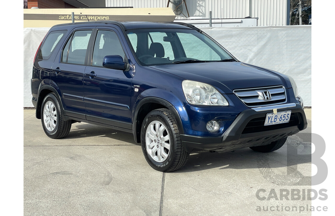 2/2005 Honda CRV (4x4) Sport 2005 UPGRADE 4d Wagon Blue 2.4L