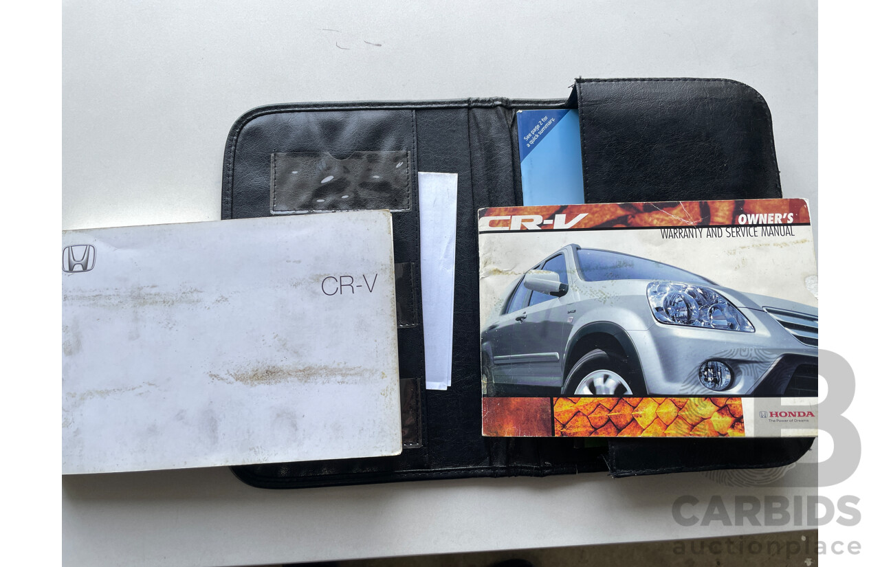 2/2005 Honda CRV (4x4) Sport 2005 UPGRADE 4d Wagon Blue 2.4L