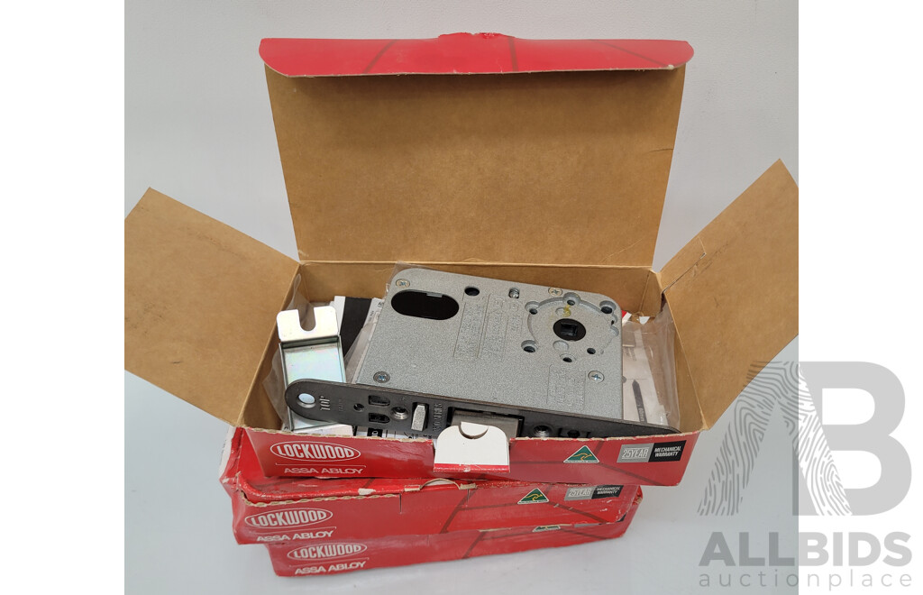 Assa Abloy Lockwood Synergy 3572 Vestibule Mortice Locks - Lot of 3