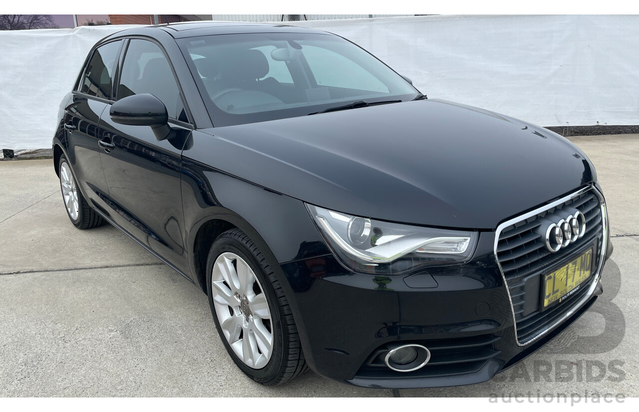 7/2013 Audi A1 Sportback 1.4 TFSI Attraction 8X MY14 5d Hatchback Black 1.4L