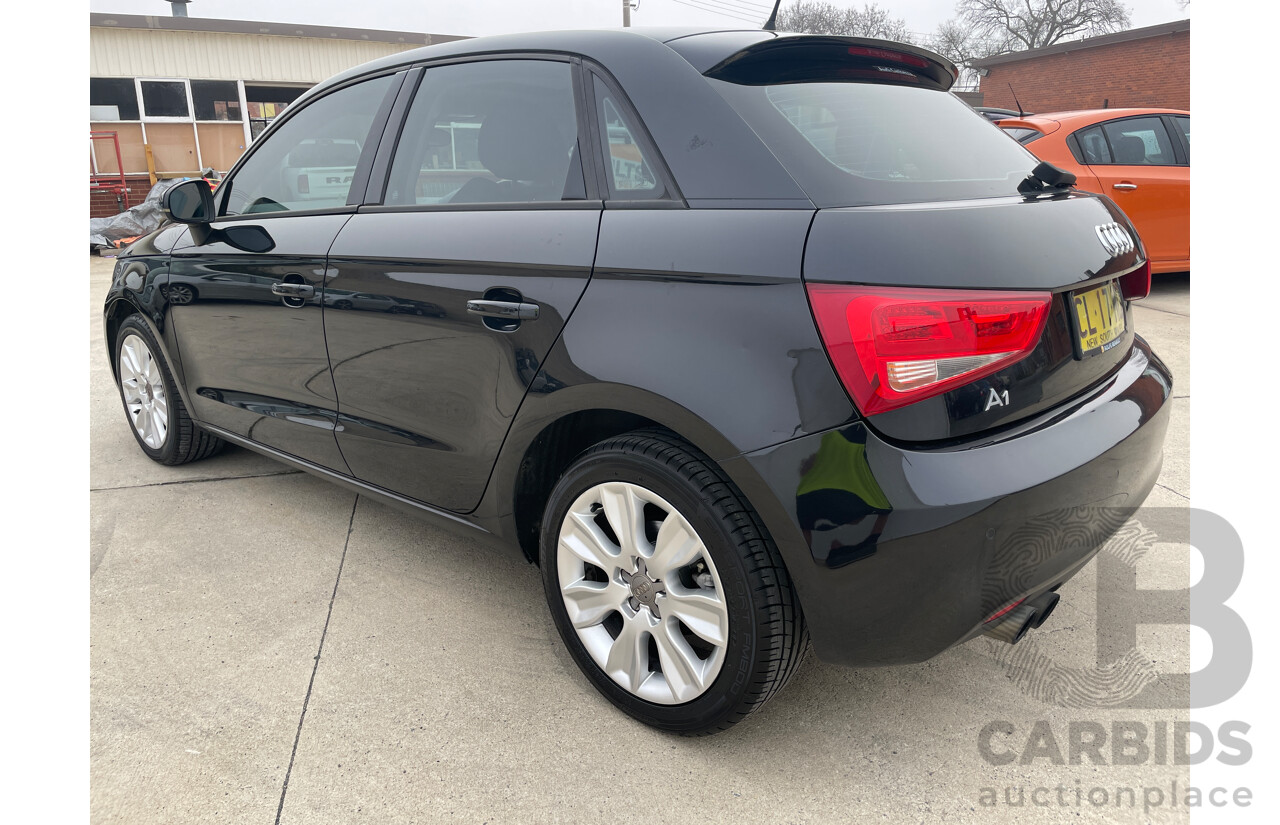 7/2013 Audi A1 Sportback 1.4 TFSI Attraction 8X MY14 5d Hatchback Black 1.4L