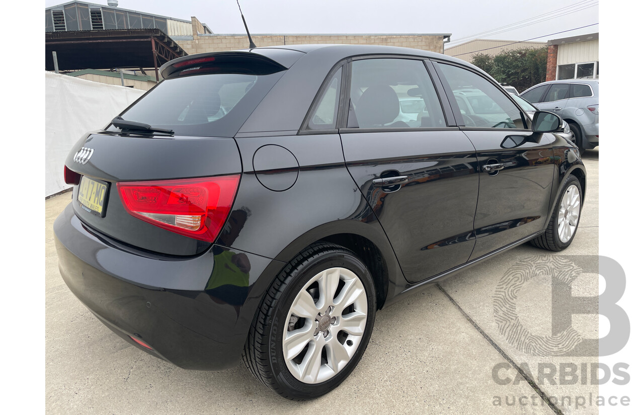7/2013 Audi A1 Sportback 1.4 TFSI Attraction 8X MY14 5d Hatchback Black 1.4L
