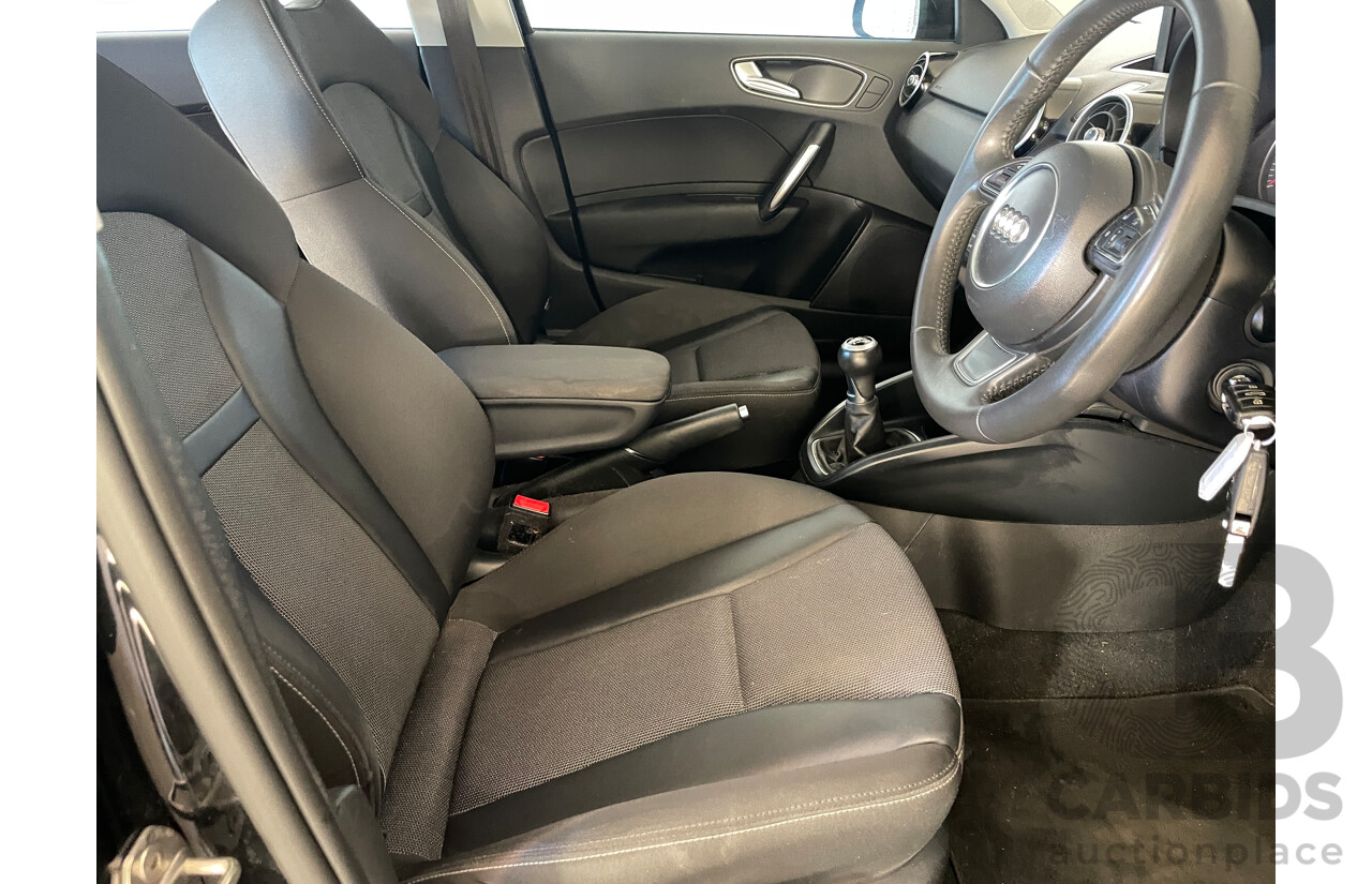 7/2013 Audi A1 Sportback 1.4 TFSI Attraction 8X MY14 5d Hatchback Black 1.4L