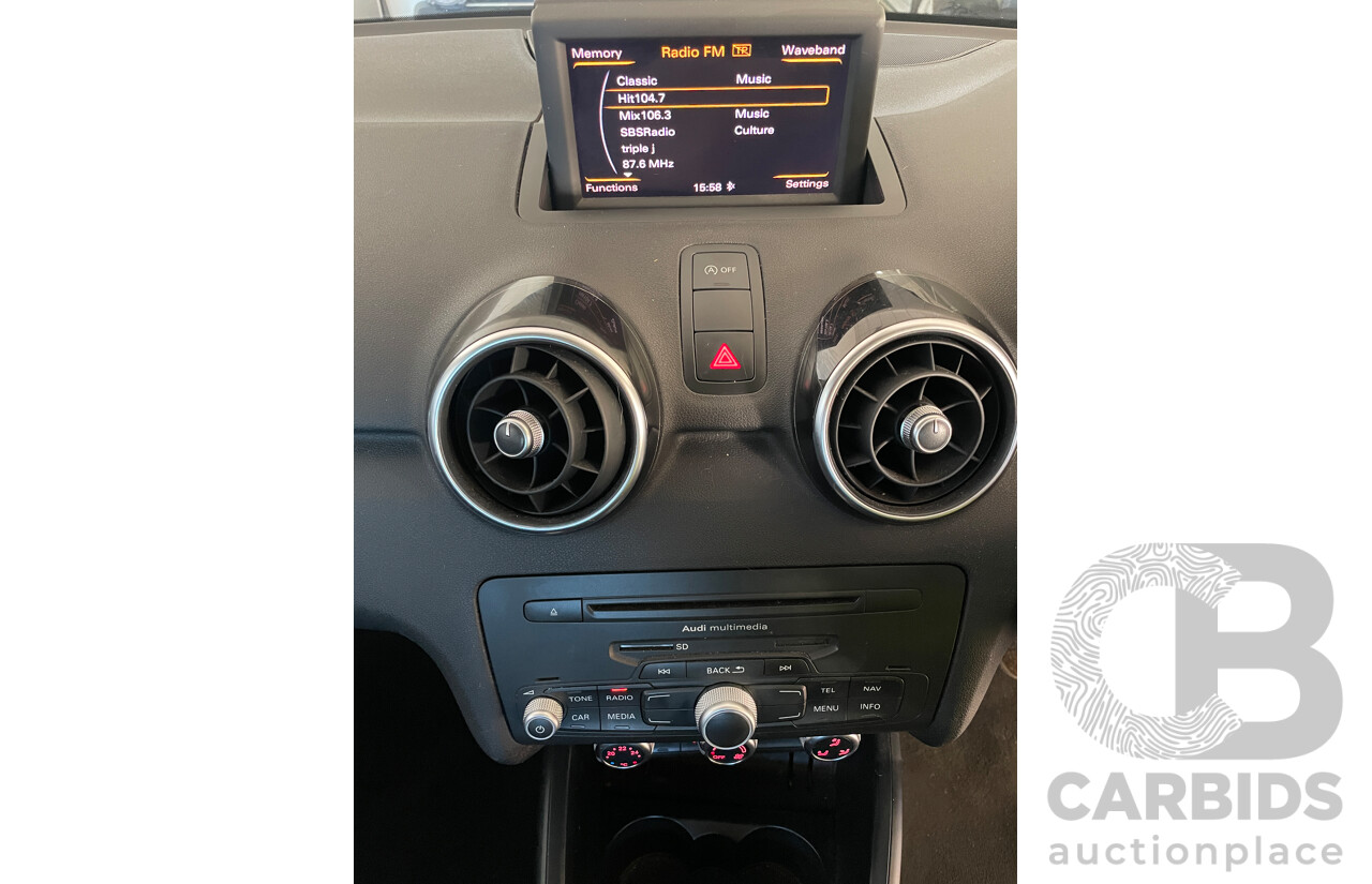 7/2013 Audi A1 Sportback 1.4 TFSI Attraction 8X MY14 5d Hatchback Black 1.4L