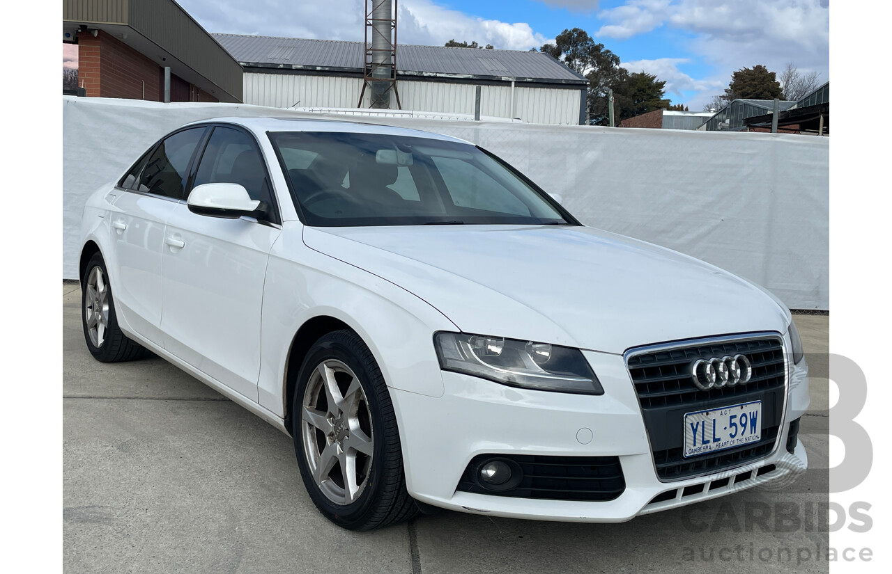 10/2010 Audi A4 2.0 TDI B8 (8K) 4d Sedan White 2.0L