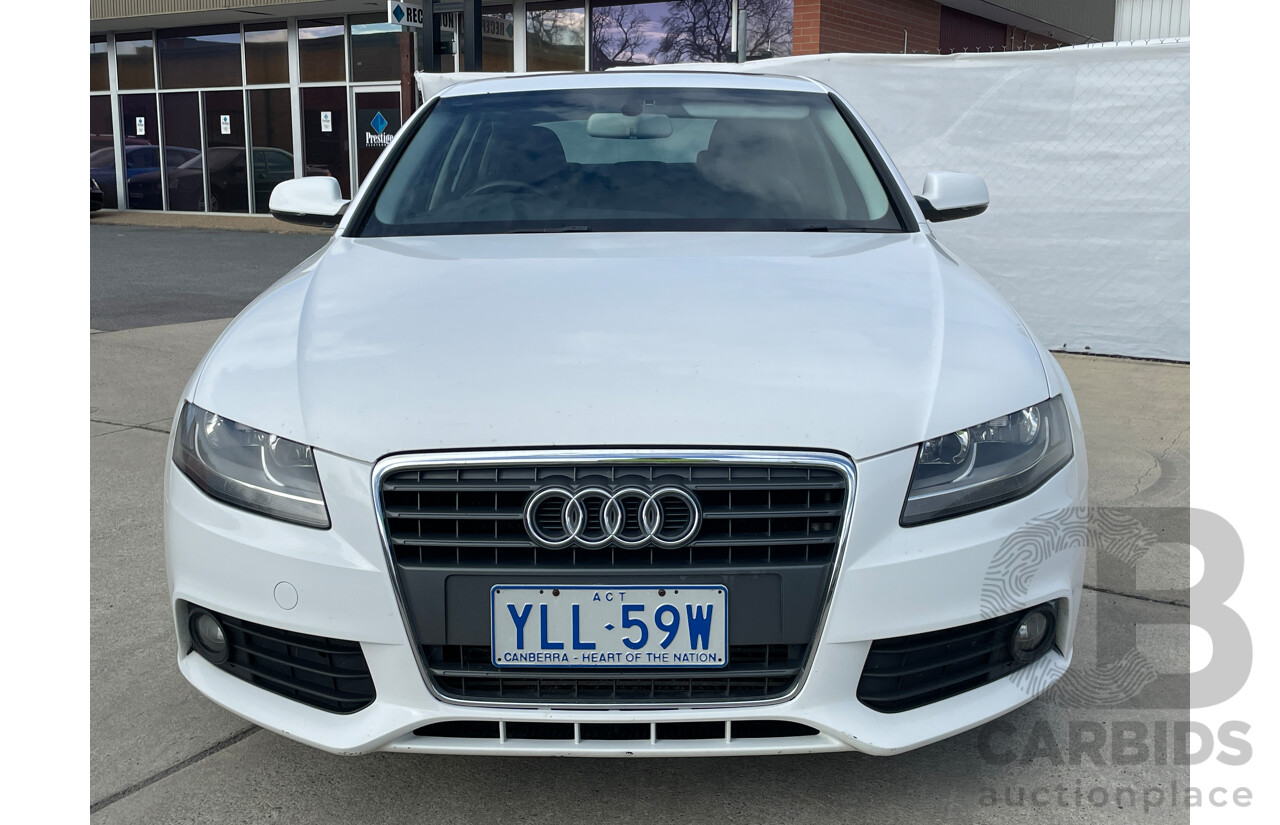 10/2010 Audi A4 2.0 TDI B8 (8K) 4d Sedan White 2.0L