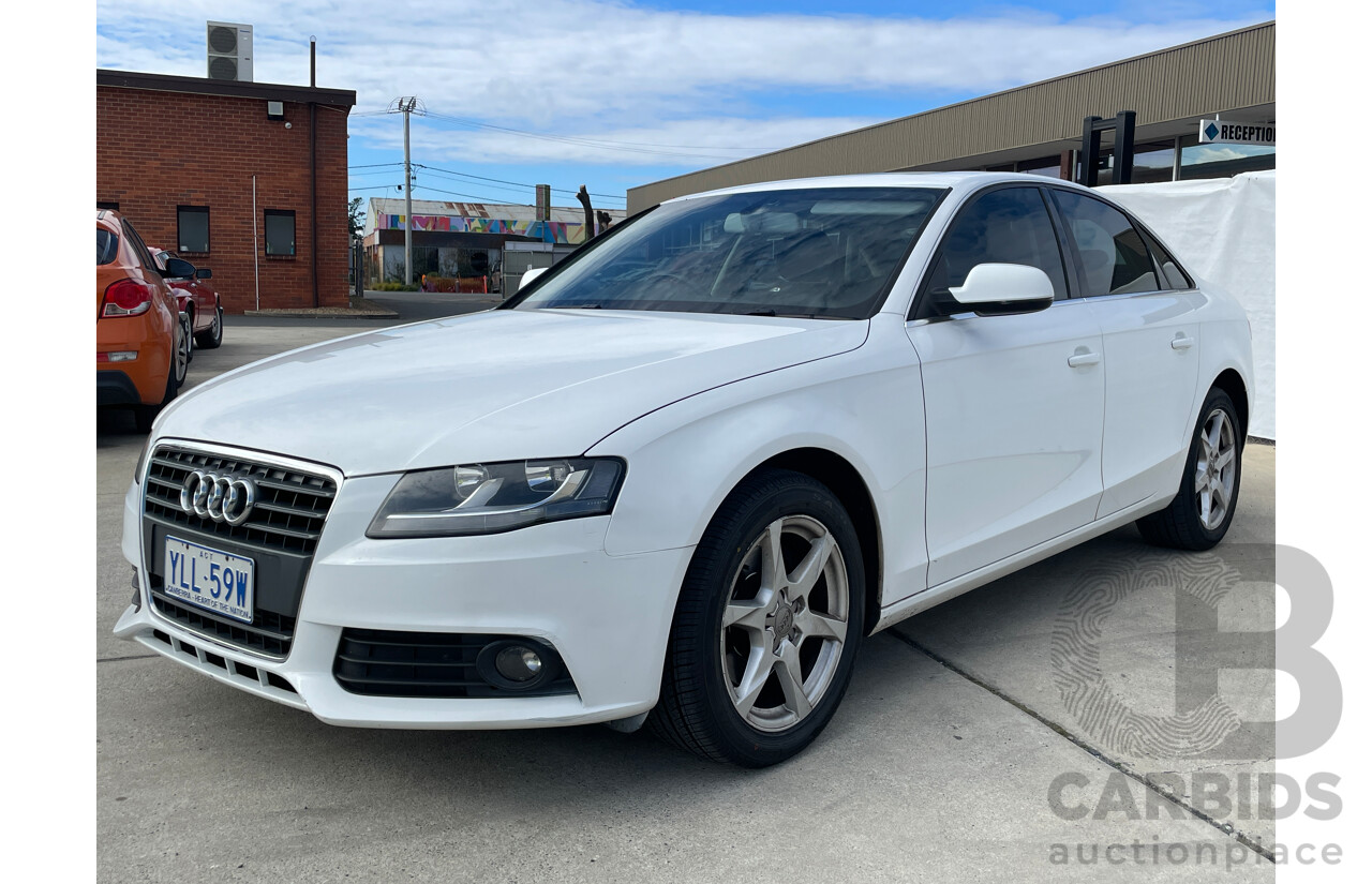 10/2010 Audi A4 2.0 TDI B8 (8K) 4d Sedan White 2.0L