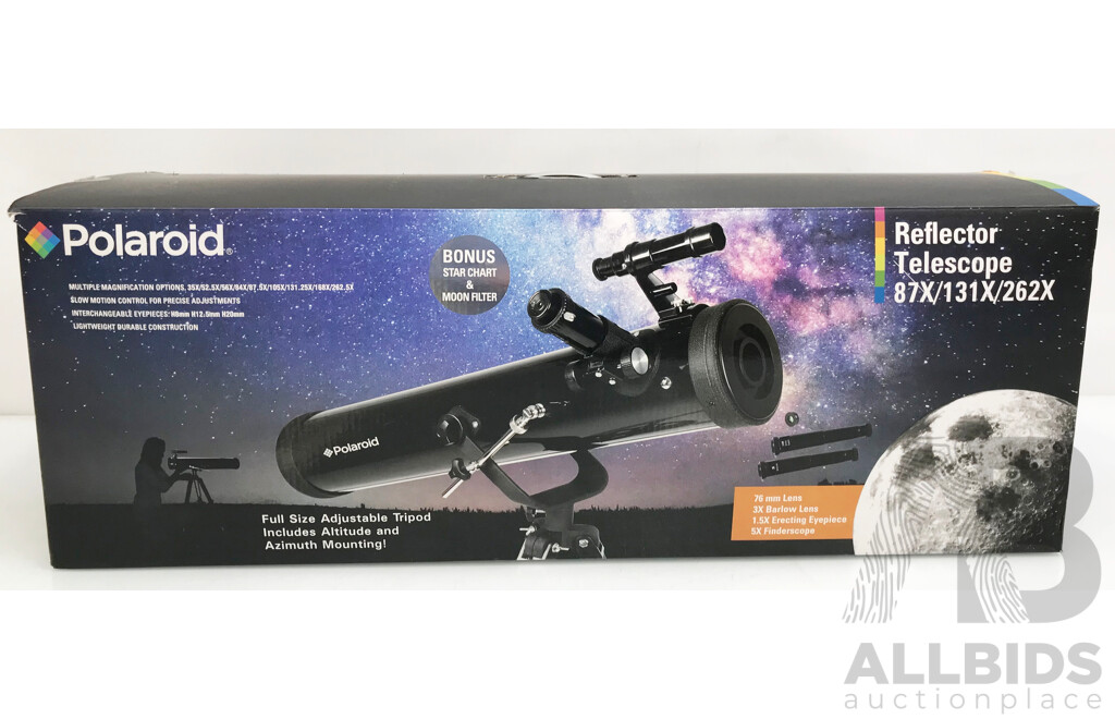 Polaroid Reflector Telescope 87x/131x/262x