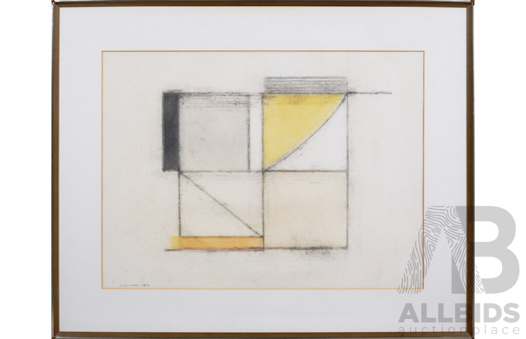 Hector Gilliland (1911-2002), Saqqara V 1976, Pastel, 53 x 72 cm