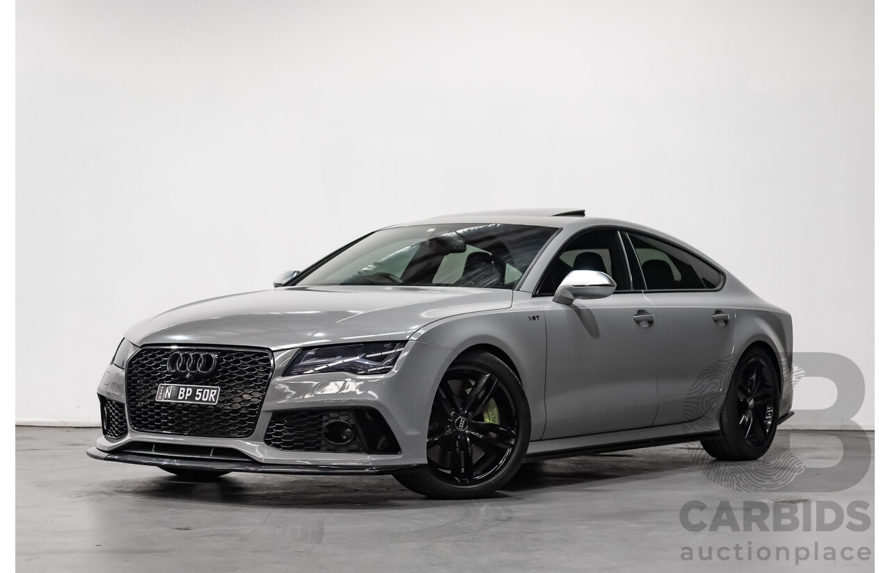 9/2013 Audi S7 Sportback 4.0 TFSI LE 4G MY14 5d Hatchback Nardo Grey Twin Turbo V8 4.0L