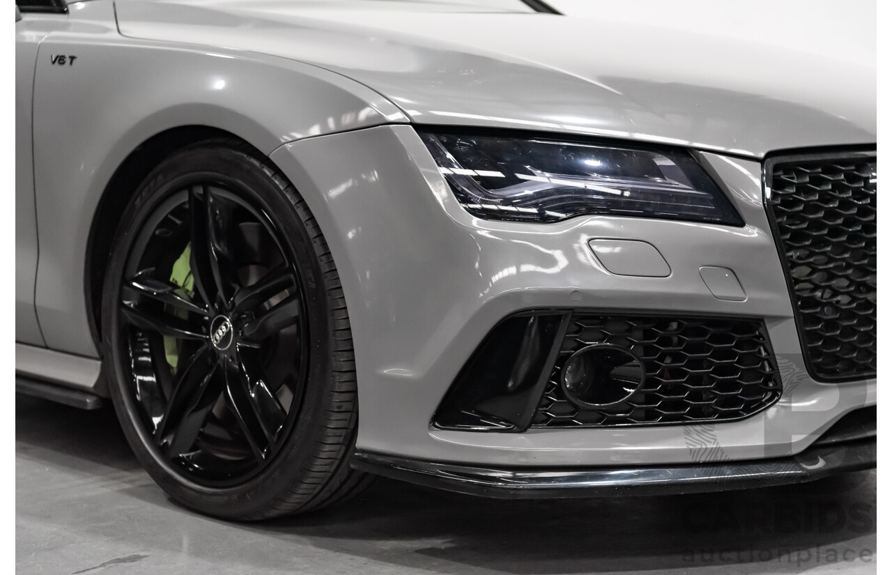 9/2013 Audi S7 Sportback 4.0 TFSI LE 4G MY14 5d Hatchback Nardo Grey Twin Turbo V8 4.0L