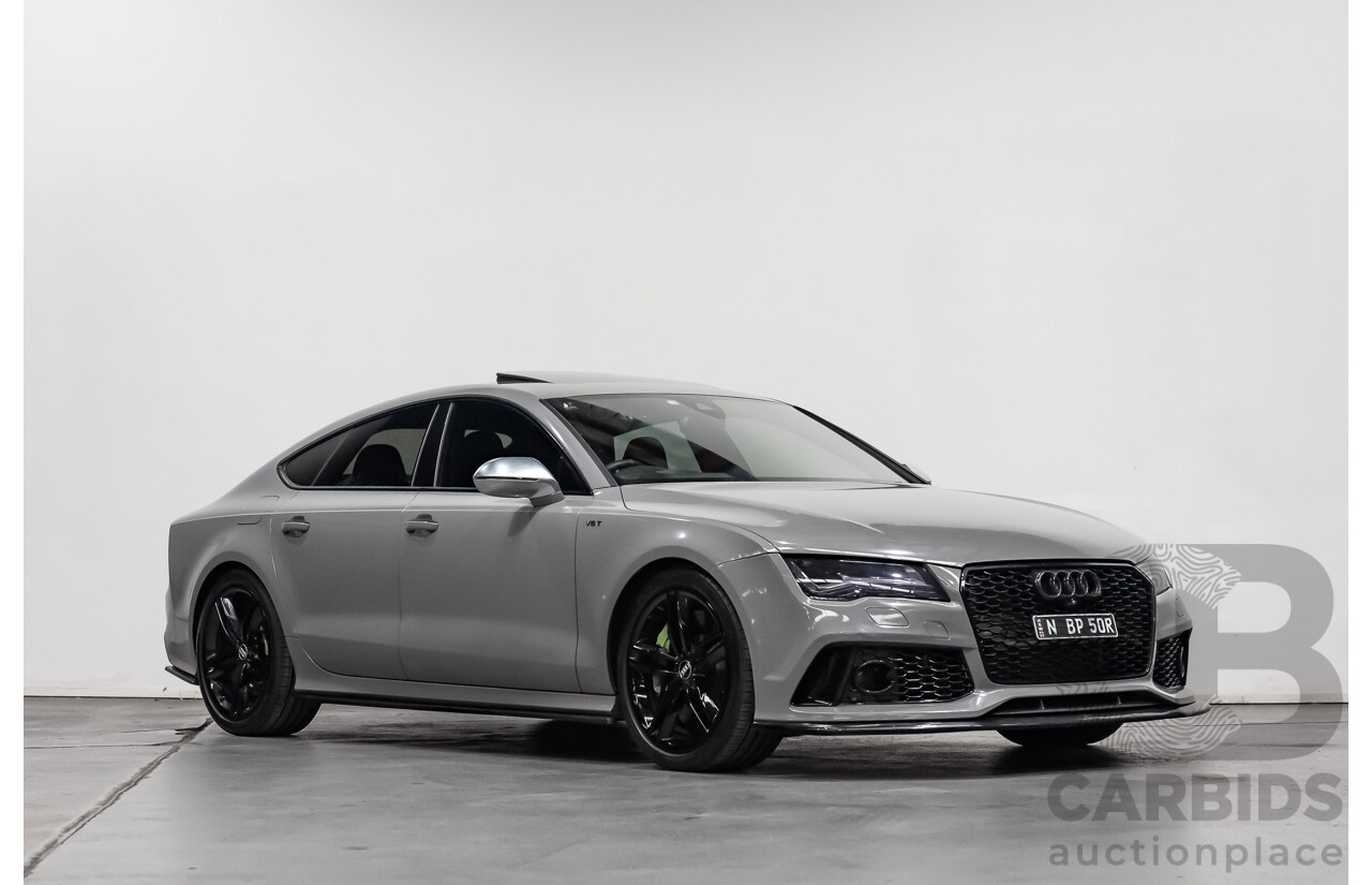 9/2013 Audi S7 Sportback 4.0 TFSI LE 4G MY14 5d Hatchback Nardo Grey Twin Turbo V8 4.0L