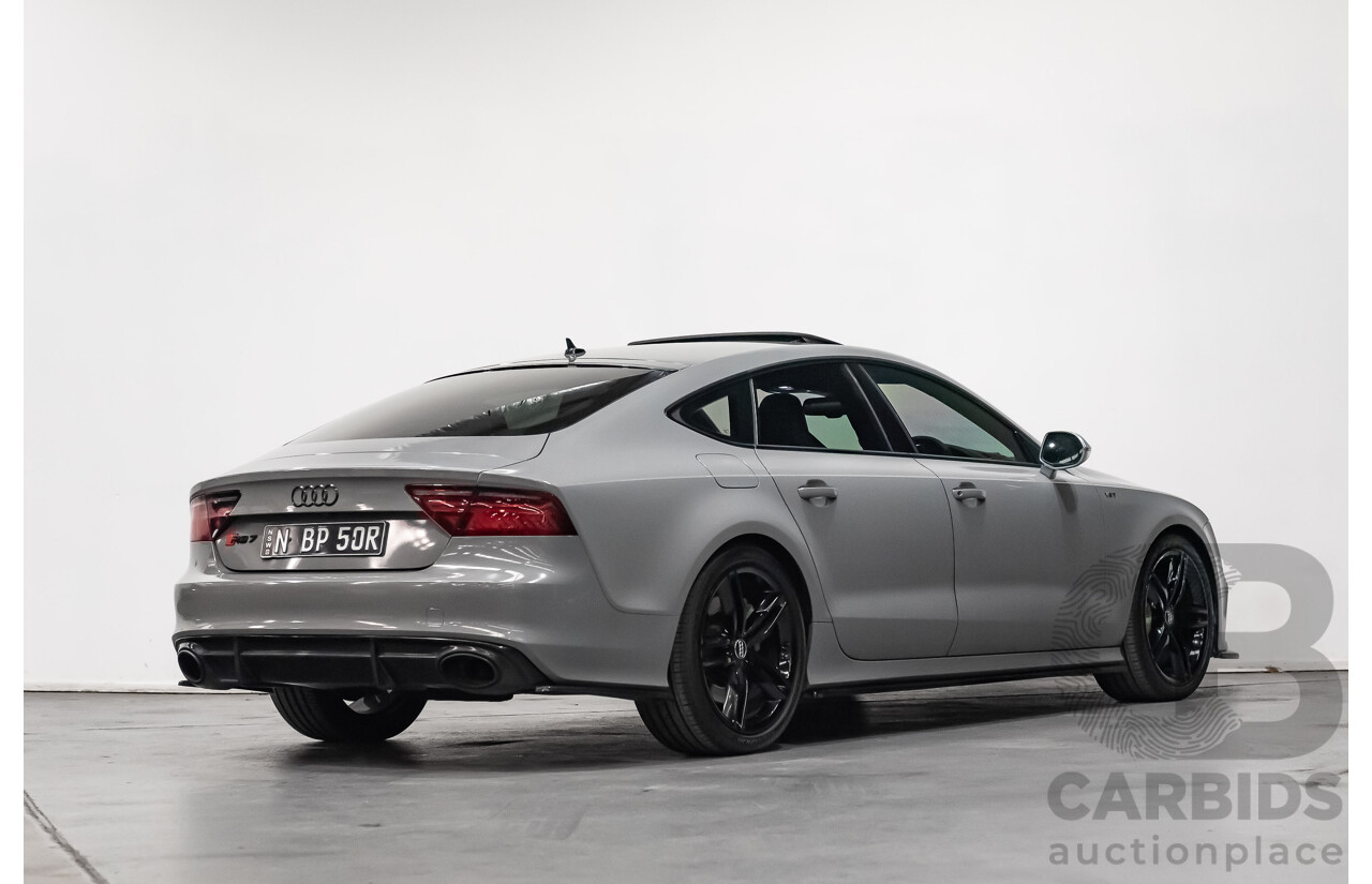 9/2013 Audi S7 Sportback 4.0 TFSI LE 4G MY14 5d Hatchback Nardo Grey Twin Turbo V8 4.0L