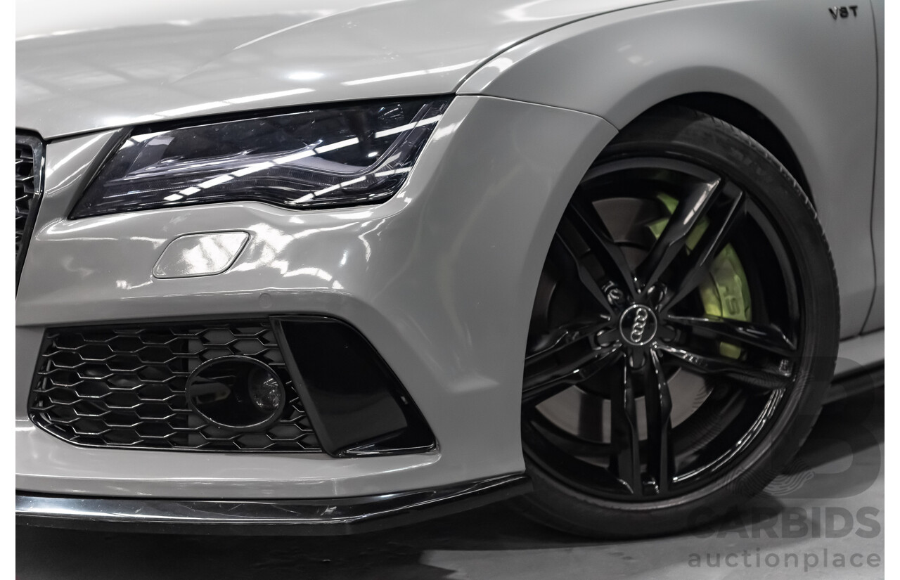 9/2013 Audi S7 Sportback 4.0 TFSI LE 4G MY14 5d Hatchback Nardo Grey Twin Turbo V8 4.0L