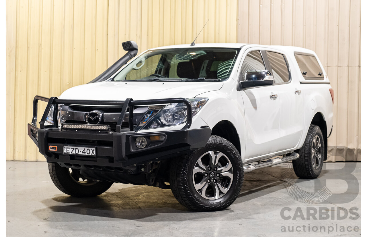 12/2015 Mazda BT-50 GT (4x4) MY16 Dual Cab Utility White Turbo Diesel 3.2L