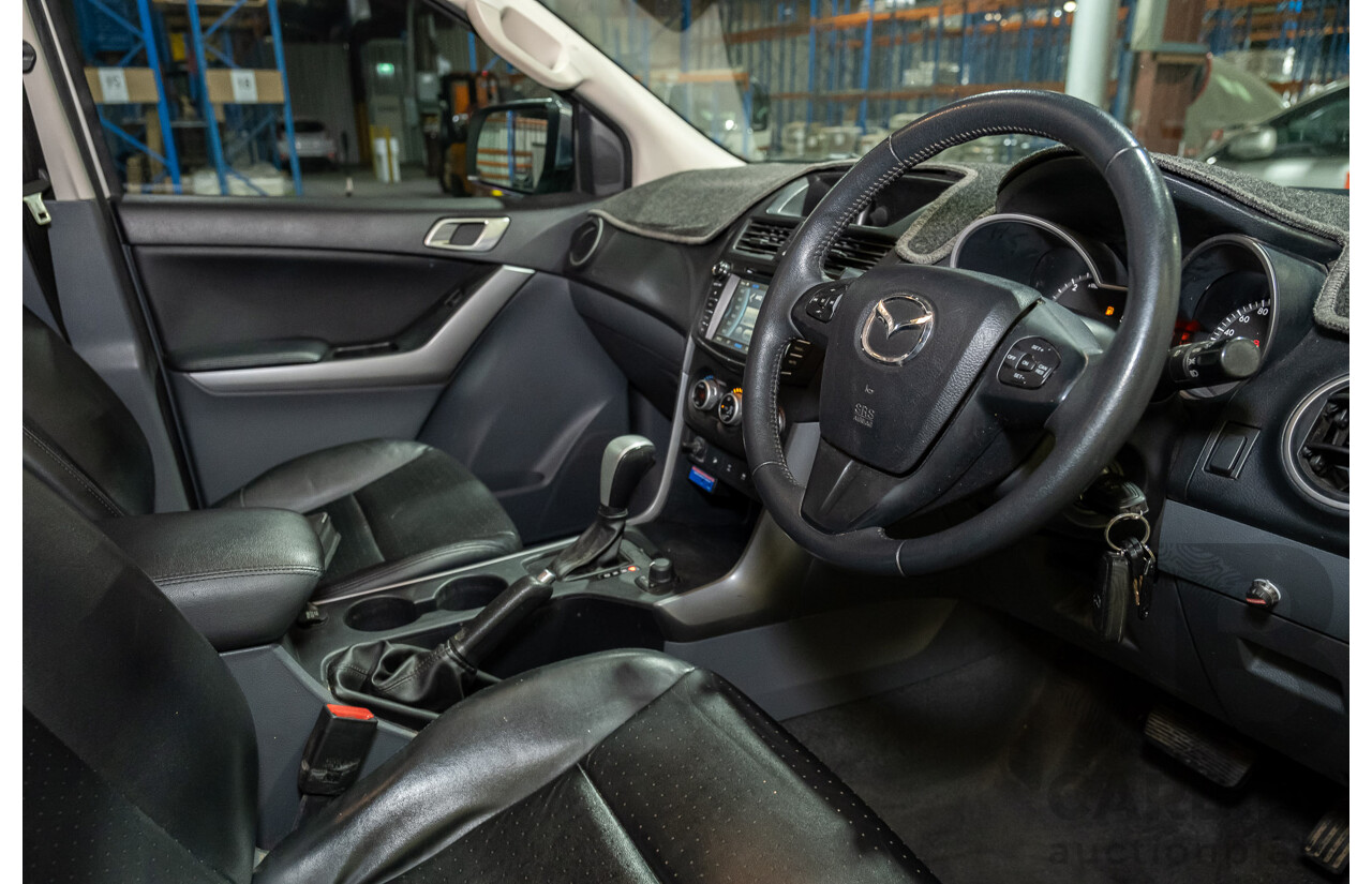 12/2015 Mazda BT-50 GT (4x4) MY16 Dual Cab Utility White Turbo Diesel 3.2L