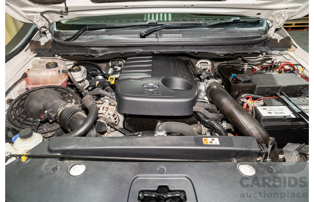 12/2015 Mazda BT-50 GT (4x4) MY16 Dual Cab Utility White Turbo Diesel 3.2L