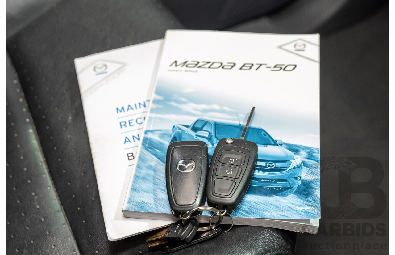 12/2015 Mazda BT-50 GT (4x4) MY16 Dual Cab Utility White Turbo Diesel 3.2L