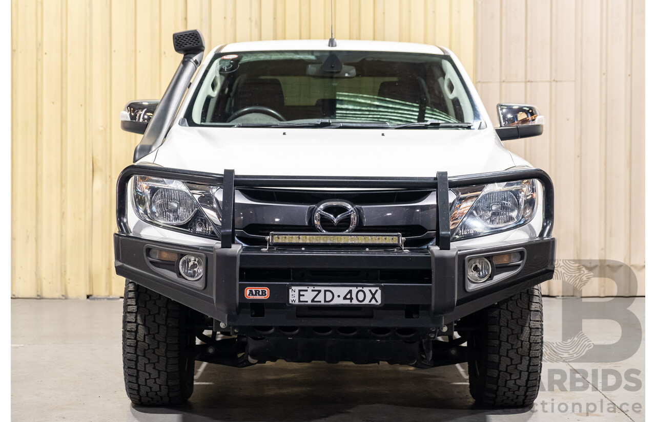 12/2015 Mazda BT-50 GT (4x4) MY16 Dual Cab Utility White Turbo Diesel 3.2L