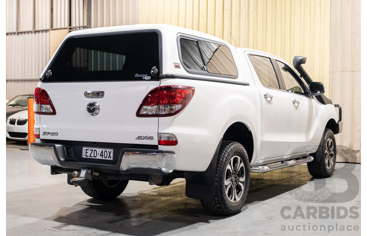 12/2015 Mazda BT-50 GT (4x4) MY16 Dual Cab Utility White Turbo Diesel 3.2L