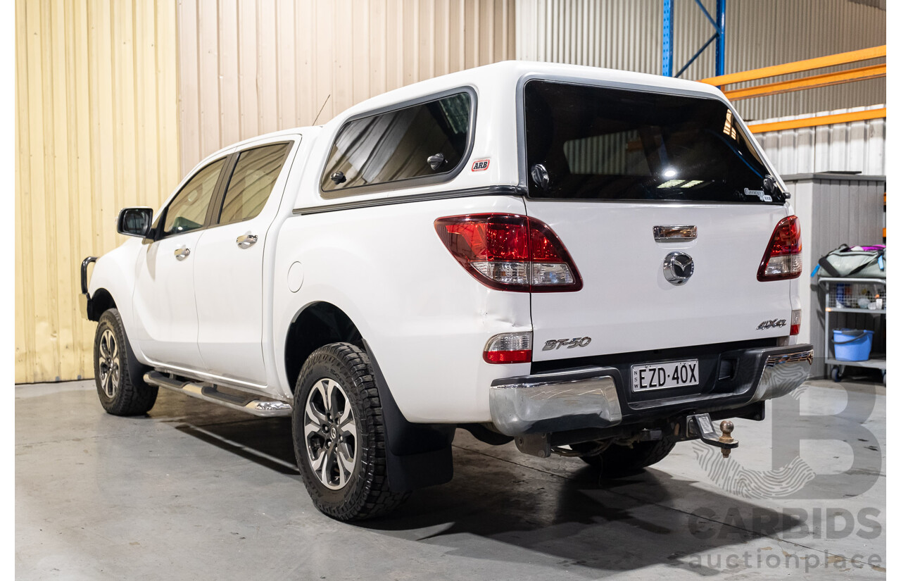 12/2015 Mazda BT-50 GT (4x4) MY16 Dual Cab Utility White Turbo Diesel 3.2L