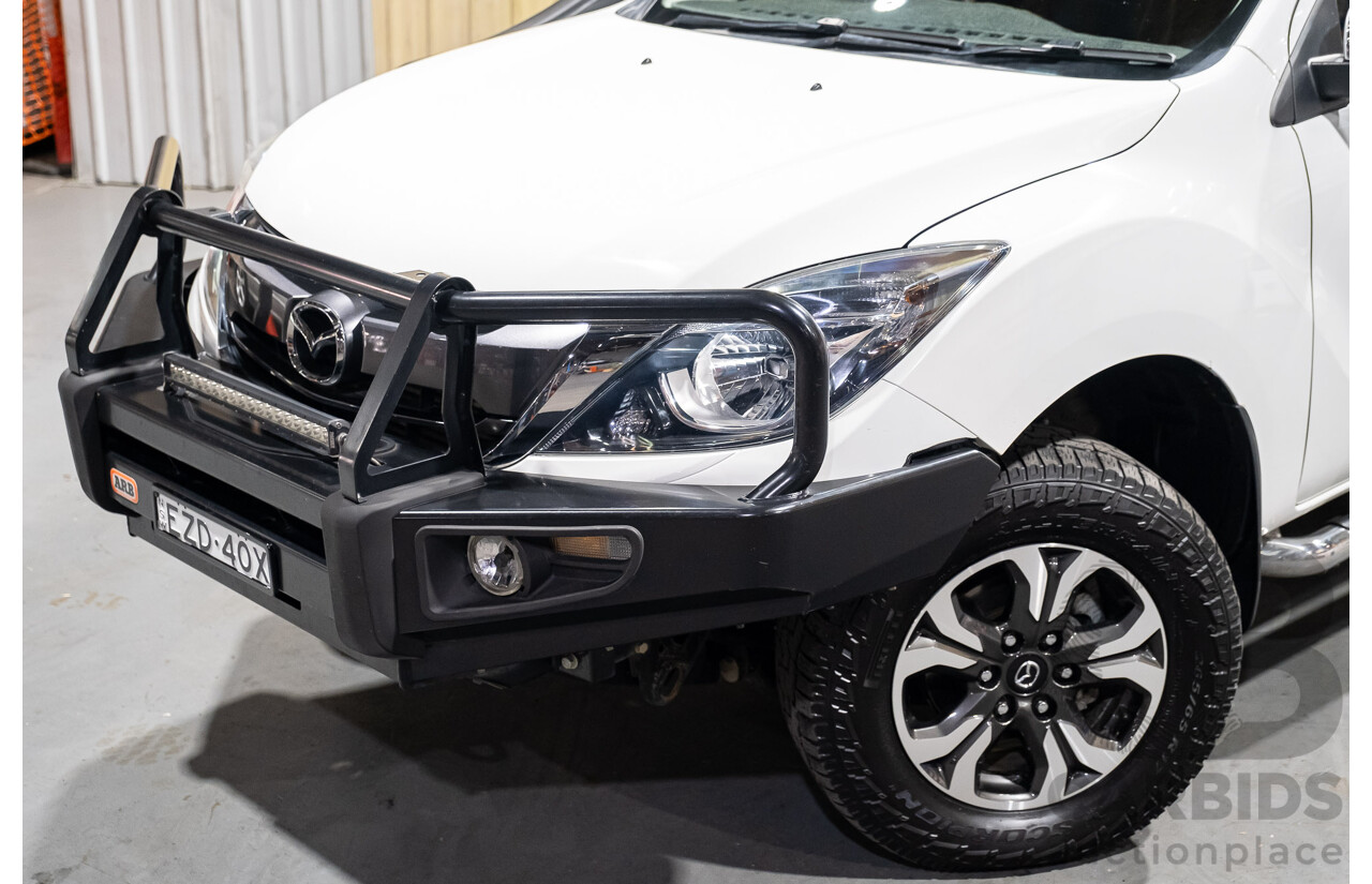 12/2015 Mazda BT-50 GT (4x4) MY16 Dual Cab Utility White Turbo Diesel 3.2L