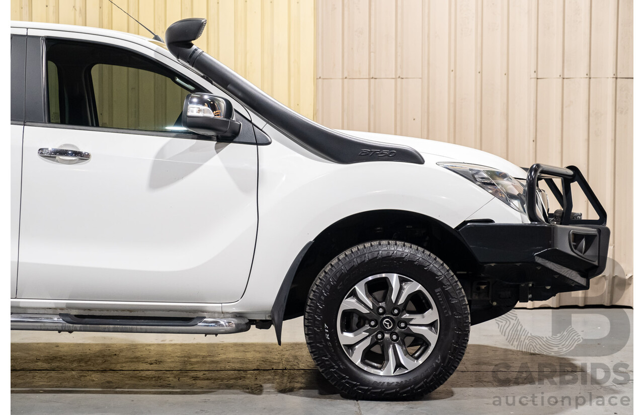 12/2015 Mazda BT-50 GT (4x4) MY16 Dual Cab Utility White Turbo Diesel 3.2L