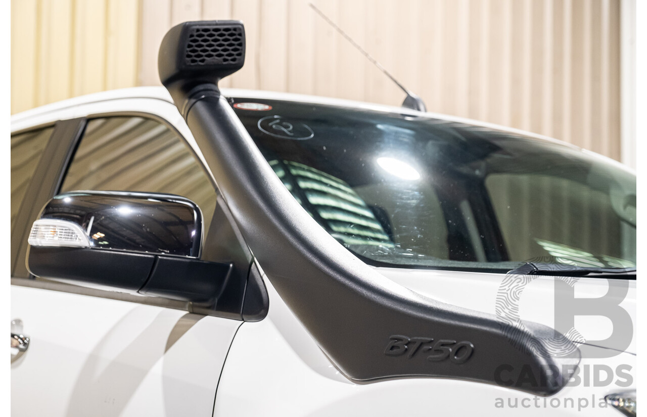 12/2015 Mazda BT-50 GT (4x4) MY16 Dual Cab Utility White Turbo Diesel 3.2L