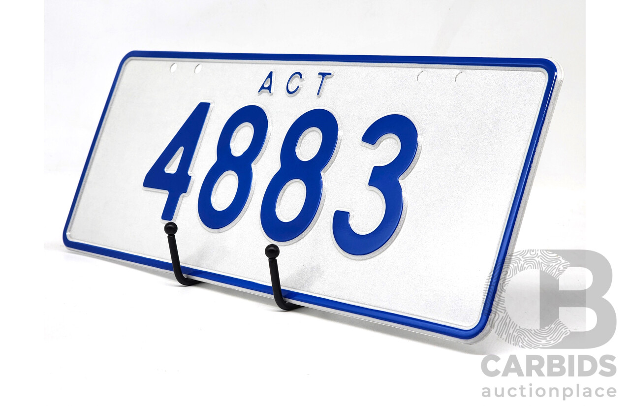 ACT 4 - Digit Numerical Number Plate - 4883